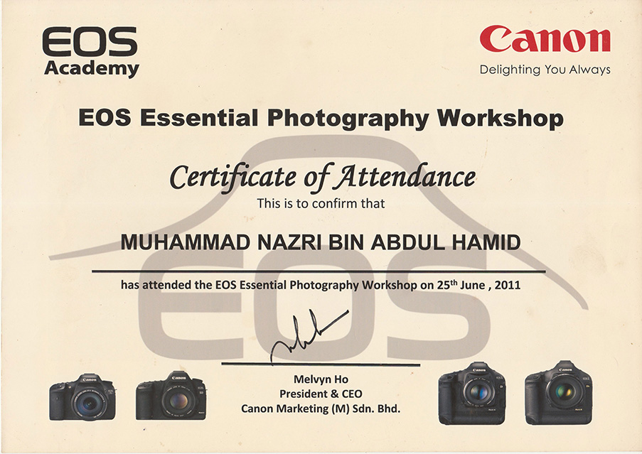 Nazri Canon Cert 2