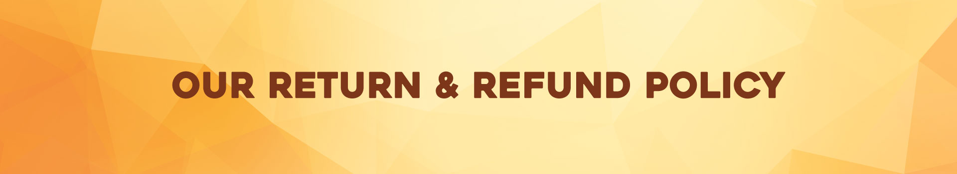 Return & Refund Policy